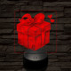 Valentin szív ajándék 7 színű valósághű 3D led lámpa