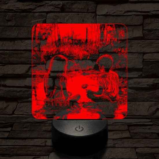 Régi szerelem 7 színű valósághű 3D led lámpa