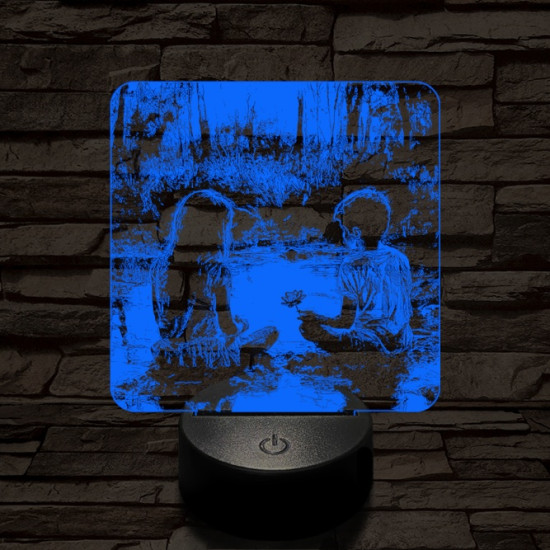 Régi szerelem 7 színű valósághű 3D led lámpa