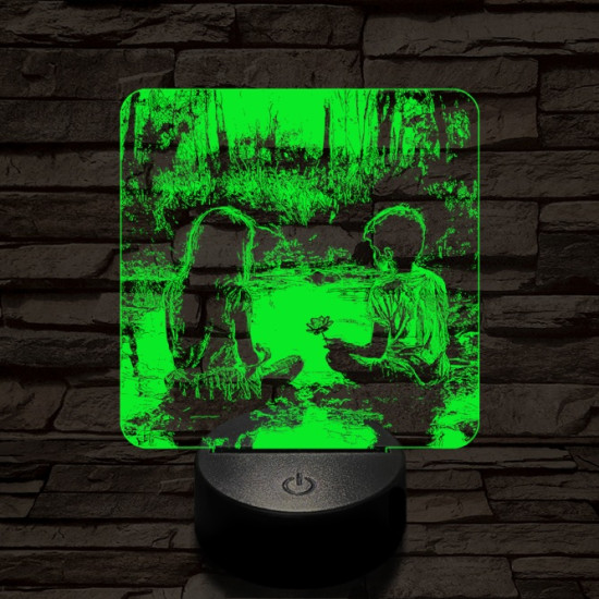 Régi szerelem 7 színű valósághű 3D led lámpa