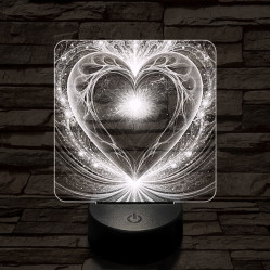 Kozmikus szerelem  7 színű valósághű 3D led lámpa