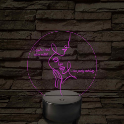 Egykor álom voltál – 7 színű, színváltós LED lámpa