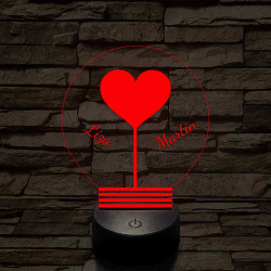 Közös fényünk - 7 színű, színváltós 3D LED lámpa