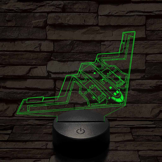 Lopakodó bombázó 7 színű 3D led lámpa