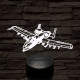 A-10 vadász-bombázó 7 színű 3D led lámpa