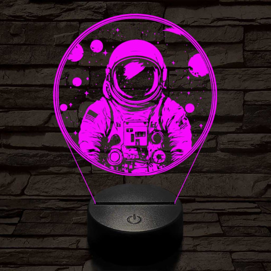 Űrhajós 3D led lámpa