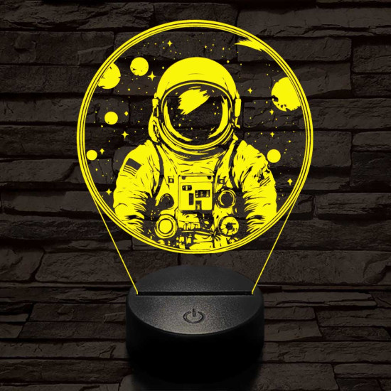Űrhajós 3D led lámpa
