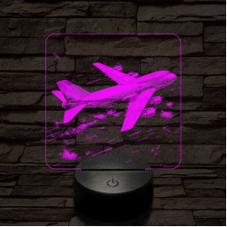 Bő ingben repülő 7 színű valósághű 3D led lámpa