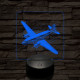 Suhanó repülőgép 7 színű valósághű 3D led lámpa