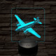 Suhanó repülőgép 7 színű valósághű 3D led lámpa
