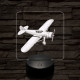 Kis vadászrepülő 7 színű valósághű 3D led lámpa