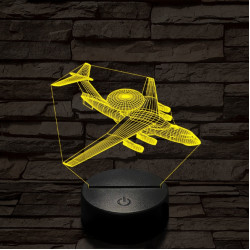 Berijev A–50 repülő 7 színű  3D led lámpa