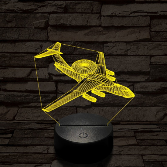Berijev A–50 repülő 7 színű  3D led lámpa