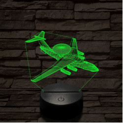 Berijev A–50 repülő 7 színű  3D led lámpa
