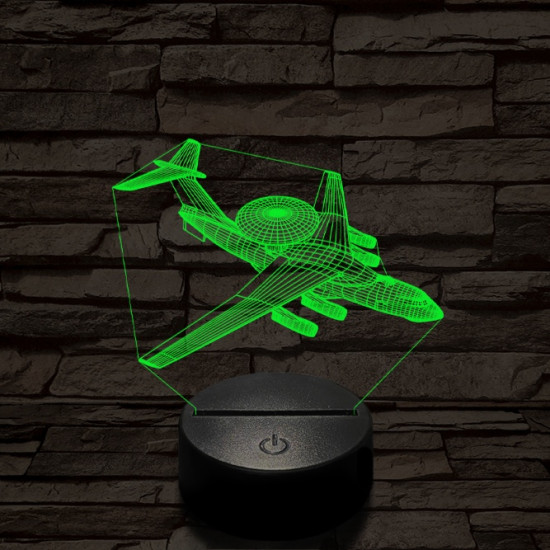 Berijev A–50 repülő 7 színű  3D led lámpa