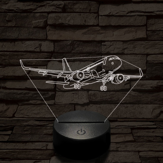 Áthúzó utasszállító 7 színű  3D led lámpa