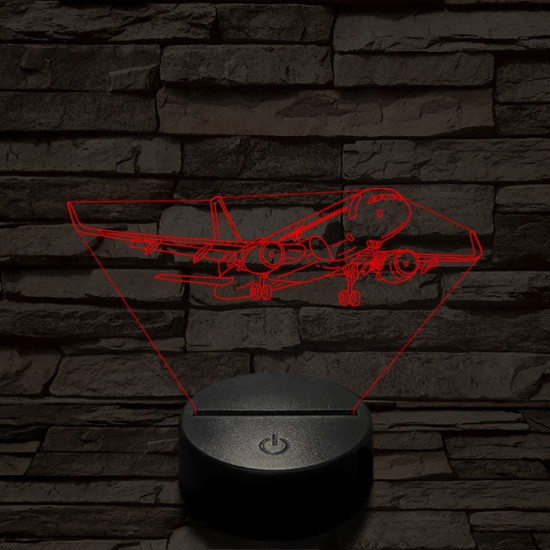 Áthúzó utasszállító 7 színű  3D led lámpa