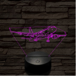 Áthúzó utasszállító 7 színű  3D led lámpa