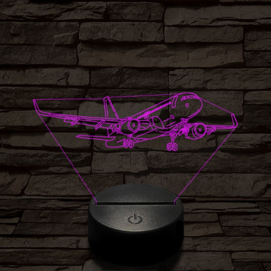 Áthúzó utasszállító 7 színű  3D led lámpa