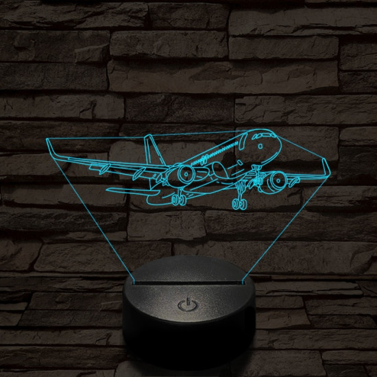 Áthúzó utasszállító 7 színű  3D led lámpa