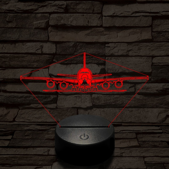 Kiguruló utasszállító 7 színű  3D led lámpa