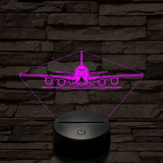 Kiguruló utasszállító 7 színű  3D led lámpa