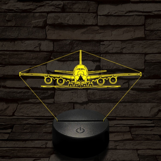 Kiguruló utasszállító 7 színű  3D led lámpa