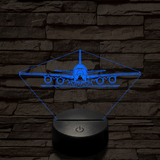 Kiguruló utasszállító 7 színű  3D led lámpa