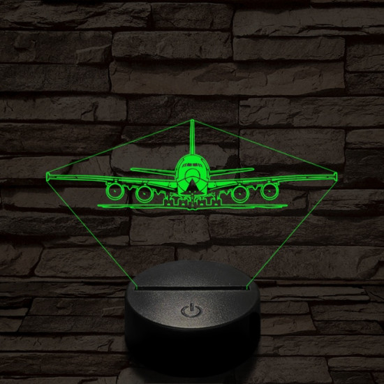 Kiguruló utasszállító 7 színű  3D led lámpa