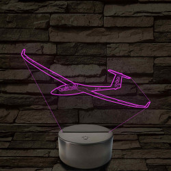Vitorlázórepülő – 7 színű, színváltós 3D LED lámpa
