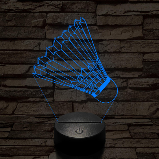 Tollaslabda 3D led lámpa