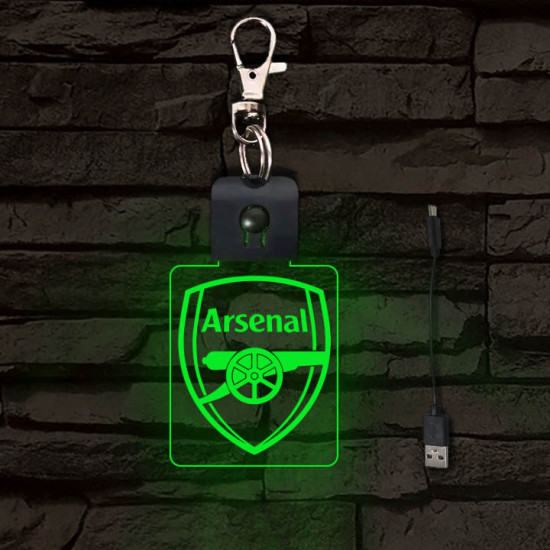 Arsenal világító LED-s kulcstartó
