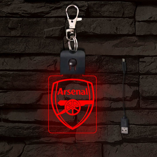 Arsenal világító LED-s kulcstartó