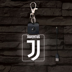 Juventus világító LED-s kulcstartó