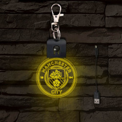 Manchester City LED-s kulcstartó