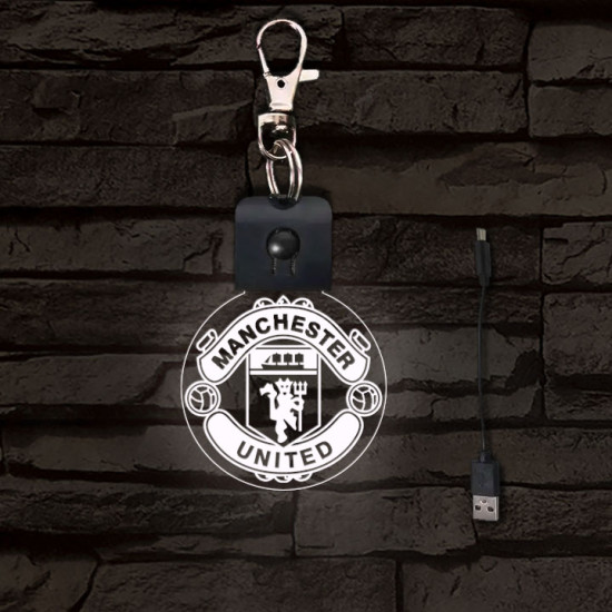 Manchester United világító LED-s kulcstartó