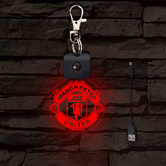 Manchester United világító LED-s kulcstartó