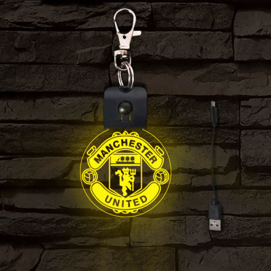 Manchester United világító LED-s kulcstartó