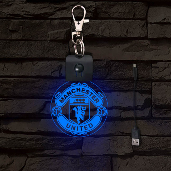 Manchester United világító LED-s kulcstartó