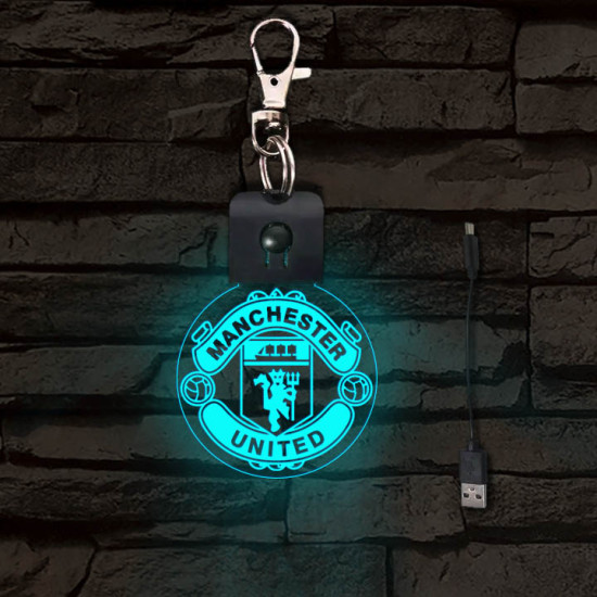 Manchester United világító LED-s kulcstartó