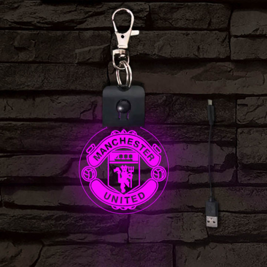 Manchester United világító LED-s kulcstartó