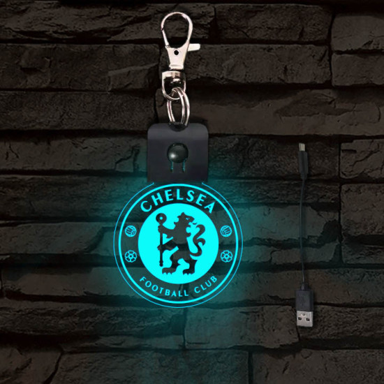 Chelsea FC  világító LED-s kulcstartó