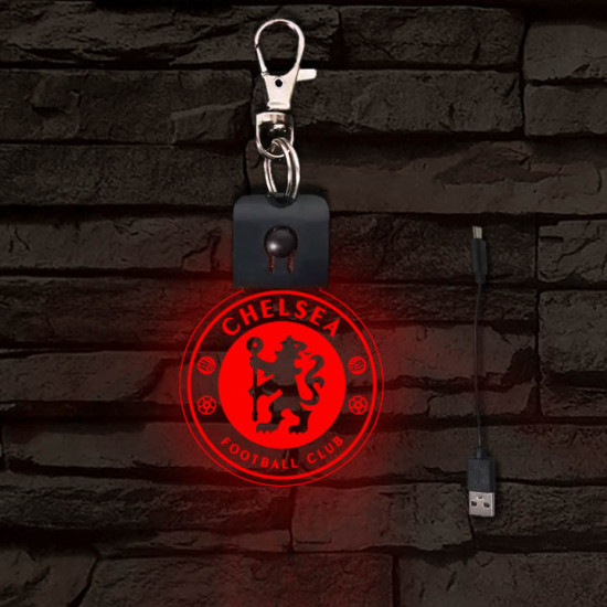 Chelsea FC  világító LED-s kulcstartó
