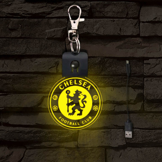 Chelsea FC  világító LED-s kulcstartó