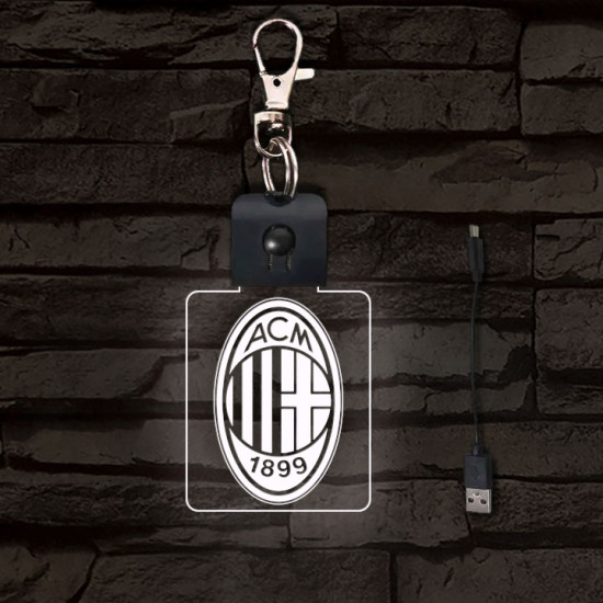 AC Milan világító LED-s kulcstartó