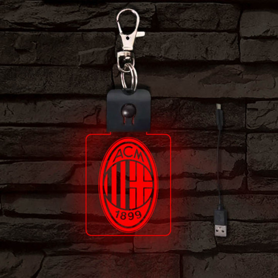 AC Milan világító LED-s kulcstartó