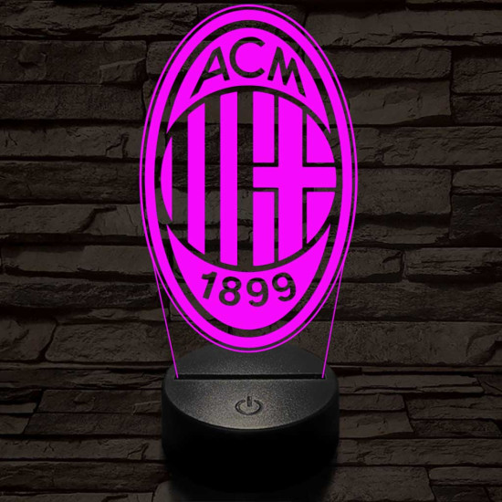 AC Milan 3D led lámpa