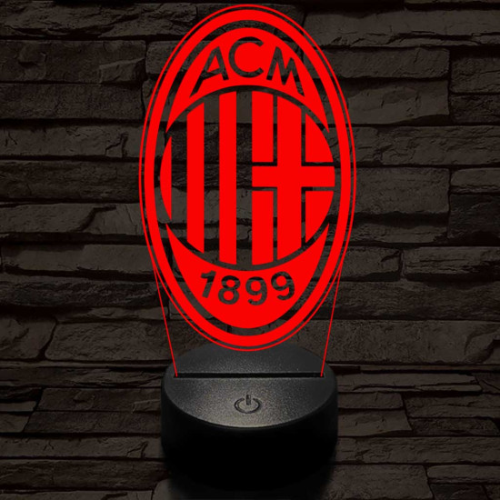 AC Milan 3D led lámpa