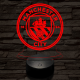 Manchester City FC 3D led lámpa