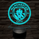 Manchester City FC 3D led lámpa
